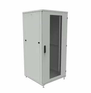 Шкаф телекоммуникационный напольный ШТК-1М 36U (800 х 800 х 1693 мм), дверь стекло, стенка 