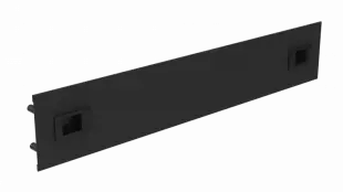 Заглушка 19"-2U безынструментальная, RAL9005 МУАР 