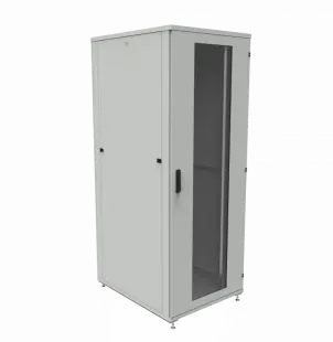 Шкаф телекоммуникационный напольный ШТК-1М 45U (800 х 1000 х 2093 мм), дверь стекло, стенка 
