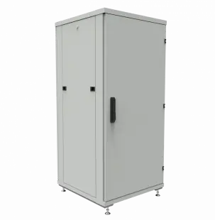 Шкаф телекоммуникационный напольный ШТК-1М 27U (600 х 600 х 1293 мм), дверь металл, стенка 