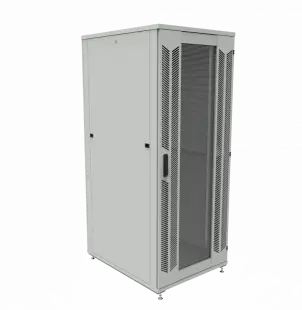 Шкаф телекоммуникационный напольный ШТК-1М 42U (800 х 1000 х 1960 мм), дверь перфорация, дверь перфорация 