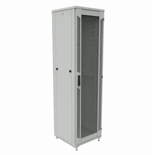 Шкаф телекоммуникационный напольный ШТК-1М 47U (600 х 600 х 2182 мм), дверь перфорация, дверь перфорация 