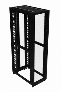 Шкаф телекоммуникационный напольный ШТК-ЦОД 52U (800 х 1200 х 2400 мм), дверь перфорация, дверь перфорированная двустворчатая, RAL9005 МУАР 