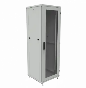 Шкаф телекоммуникационный напольный ШТК-1М 38U (600 х 600 х 1782 мм), дверь стекло, стенка 