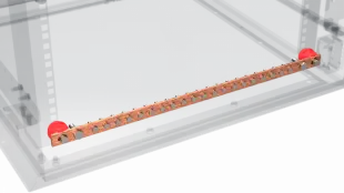 ШЗМ-495-01-20 Шина заземления с 20 отверстиями под болт М5 