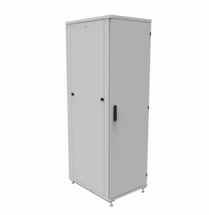 Шкаф телекоммуникационный напольный ШТК-1М 42U (600 х 800 х 1960 мм), дверь металл, стенка 