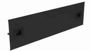 Заглушка 19"-3U безынструментальная, RAL9005 МУАР 