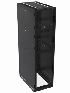 Шкаф телекоммуникационный напольный ШТК-ЦОД Colocation 4x11U (800 х 1200 х 2200 мм), дверь перфорация, дверь перфорация, RAL9005 МУАР  