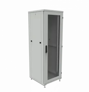 Шкаф телекоммуникационный напольный ШТК-1М 36U (600 х 600 х 1693 мм), дверь стекло, стенка 