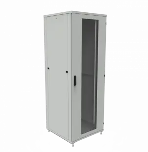 Шкаф телекоммуникационный напольный ШТК-1М 47U (800 х 800 х 2182 мм), дверь стекло, стенка 
