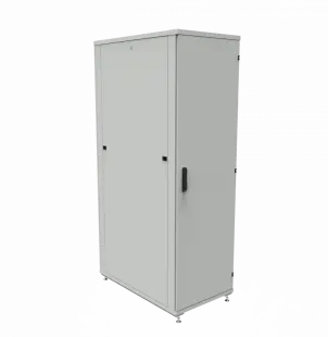 Шкаф телекоммуникационный напольный ШТК-1М 42U (600 х 1000 х 1960 мм), дверь металл, стенка 
