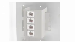 Патч-панель для монтажной панели, 4 порта RJ-45, cat.5e 