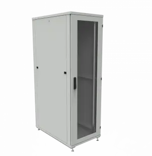 Шкаф телекоммуникационный напольный ШТК-1М 40U (600 х 800 х 1871 мм), дверь стекло, стенка 