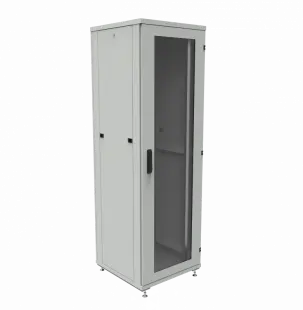 Шкаф телекоммуникационный напольный ШТК-1М 40U (600 х 600 х 1871 мм), дверь стекло, стенка 