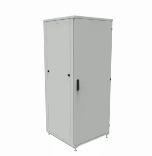 Шкаф телекоммуникационный напольный ШТК-1М 42U (800 х 800 х 1960 мм), дверь металл, стенка 