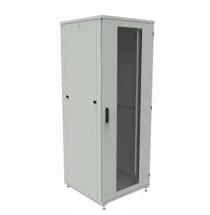 Шкаф телекоммуникационный напольный ШТК-1М 45U (800 х 800 х 2093 мм), дверь стекло, стенка 