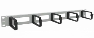 Органайзер кабельный 19" 1U, RAL9005 МУАР 