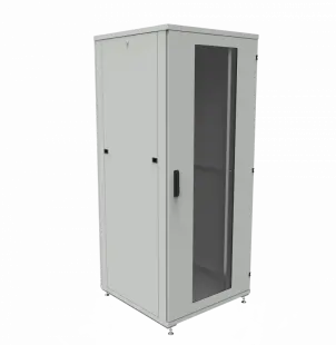 Шкаф телекоммуникационный напольный ШТК-1М 40U (800 х 800 х 1871 мм), дверь стекло, стенка 