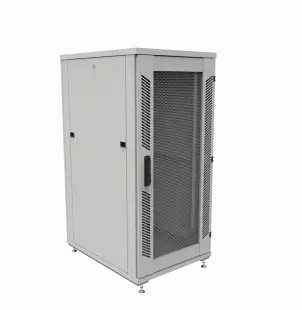 Шкаф телекоммуникационный напольный ШТК-1М 27U (600 х 800 х 1293 мм), дверь перфорация, дверь перфорация 