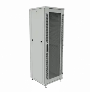 Шкаф телекоммуникационный напольный ШТК-1М 38U (600 х 600 х 1782 мм), дверь перфорация, дверь перфорация 
