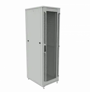 Шкаф телекоммуникационный напольный ШТК-1М 45U (600 х 800 х 2093 мм), дверь перфорация, дверь перфорация 